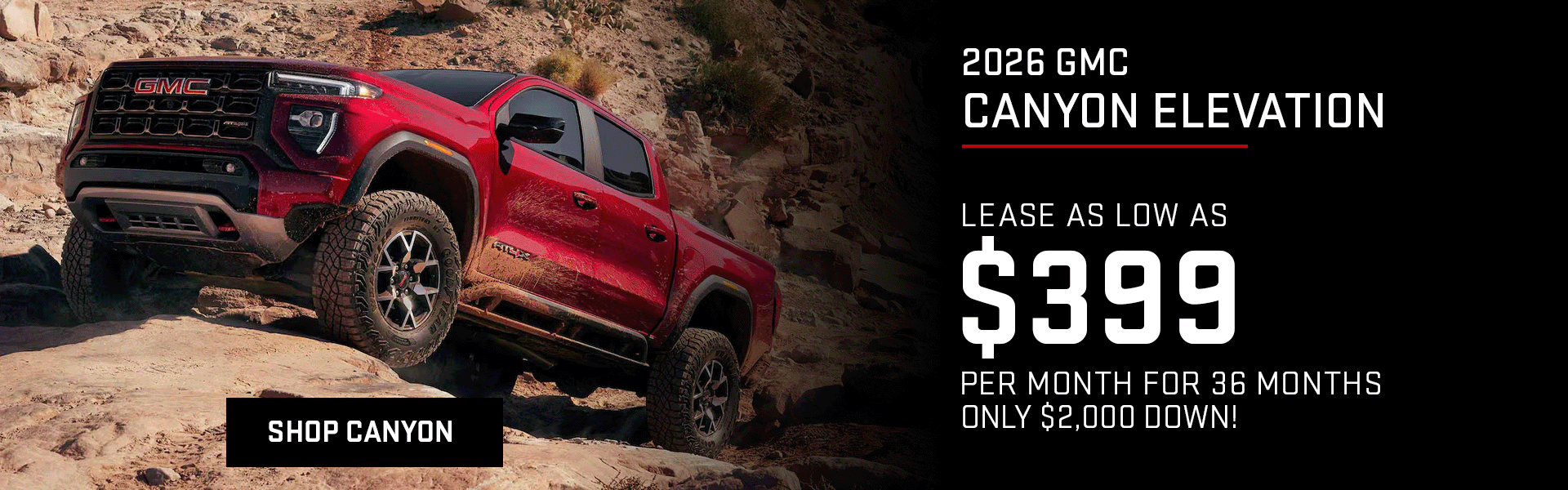 Canyon lease offer